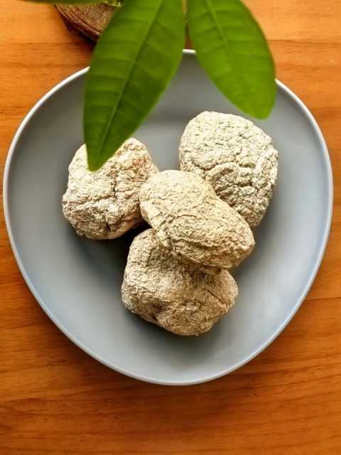 The entire tiger milk mushroom sclerotium