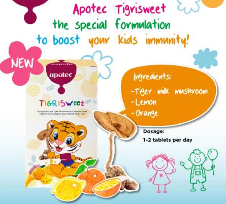 apotec tiger milk mushroom Tigrisweet for kids