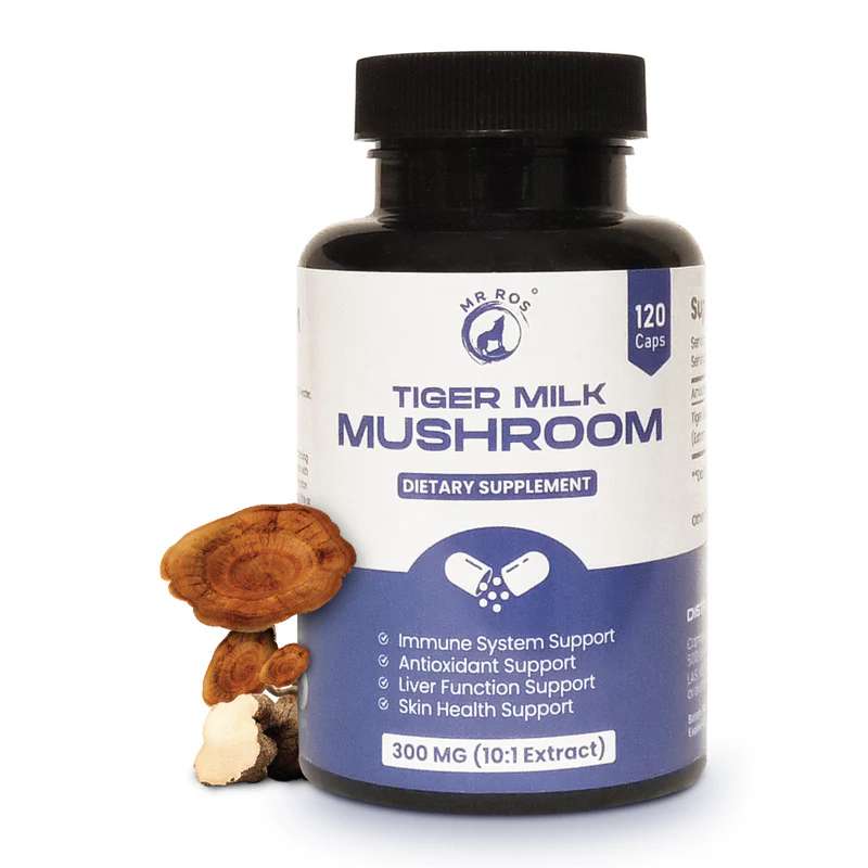 Mr Ros tiger milk mushroom supplement bottle