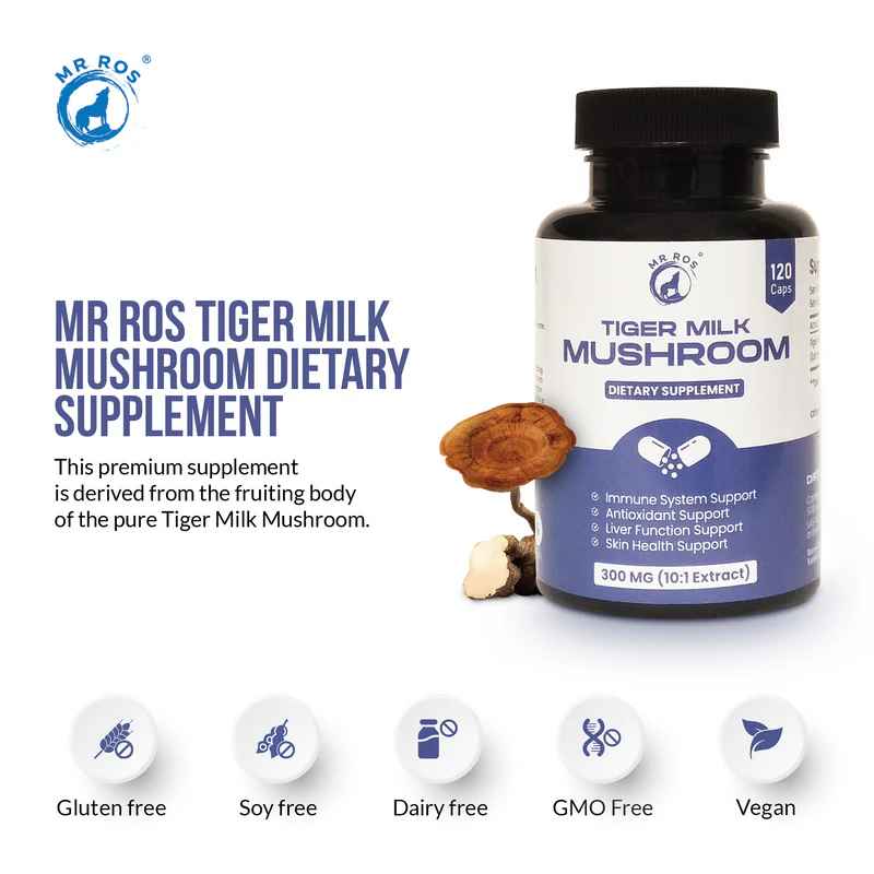 Mr Ros tiger milk mushroom supplement capsules