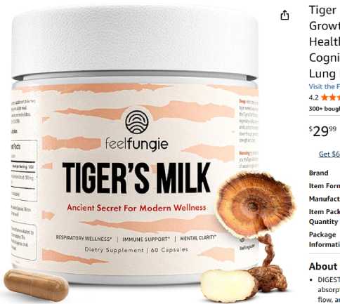 FeelFungie Tiger's Milk Mushroom