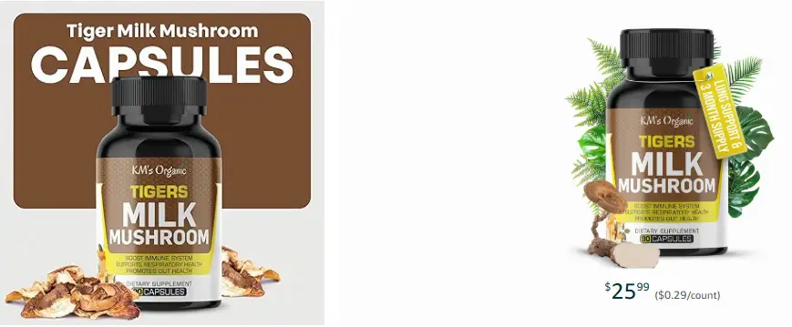 KM's Organic Tiger’s Milk Mushroom